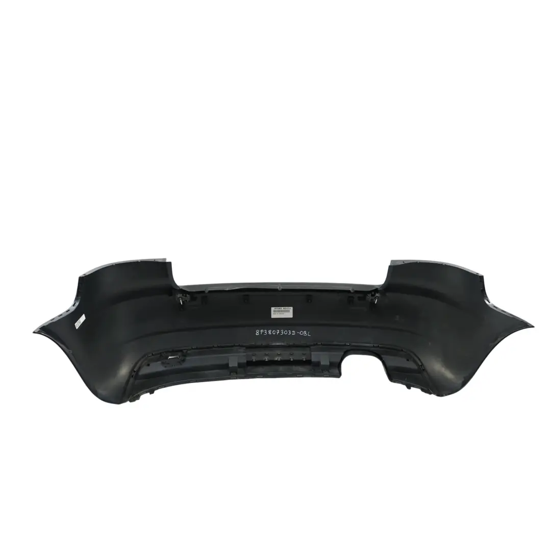Bumper Trim Panel Covering 3-Door Version Ocean Blue Pearl - Z5A to Audi A3 8P Rear with Part number 8P3807303D Audi A3 8P Rear Bumper Trim Panel Covering 3-Door Version Ocean Blue Pearl - Z5A - SKU 8P3807303D-OBL - Part number 8P3807303D
