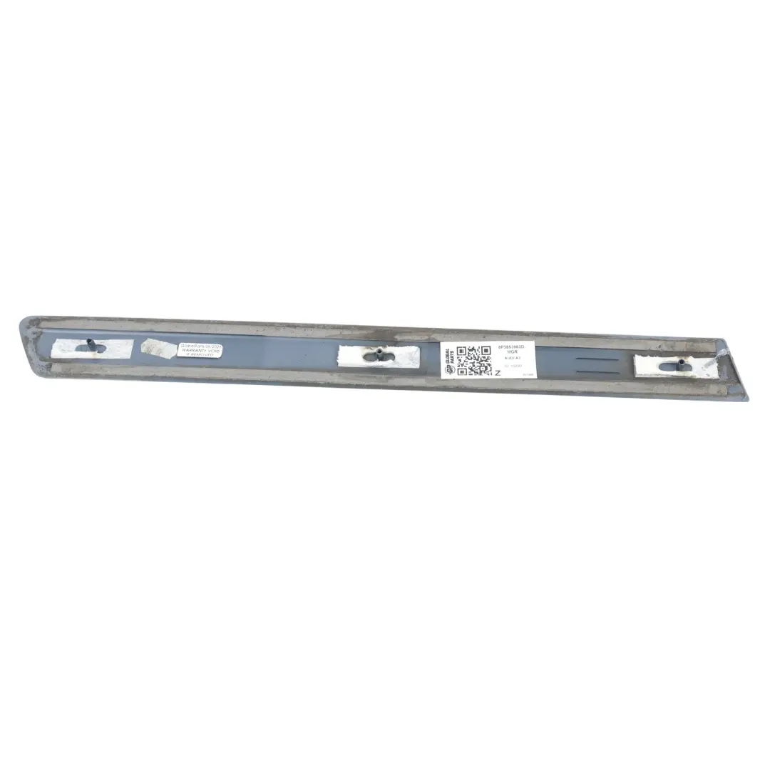 Audi A3 8P Modanatura Pannello Posteriore Sinistro Grigio Meteor Z7H - SKU 8P3853983D-MGR - Numero di parte 8P3853983D