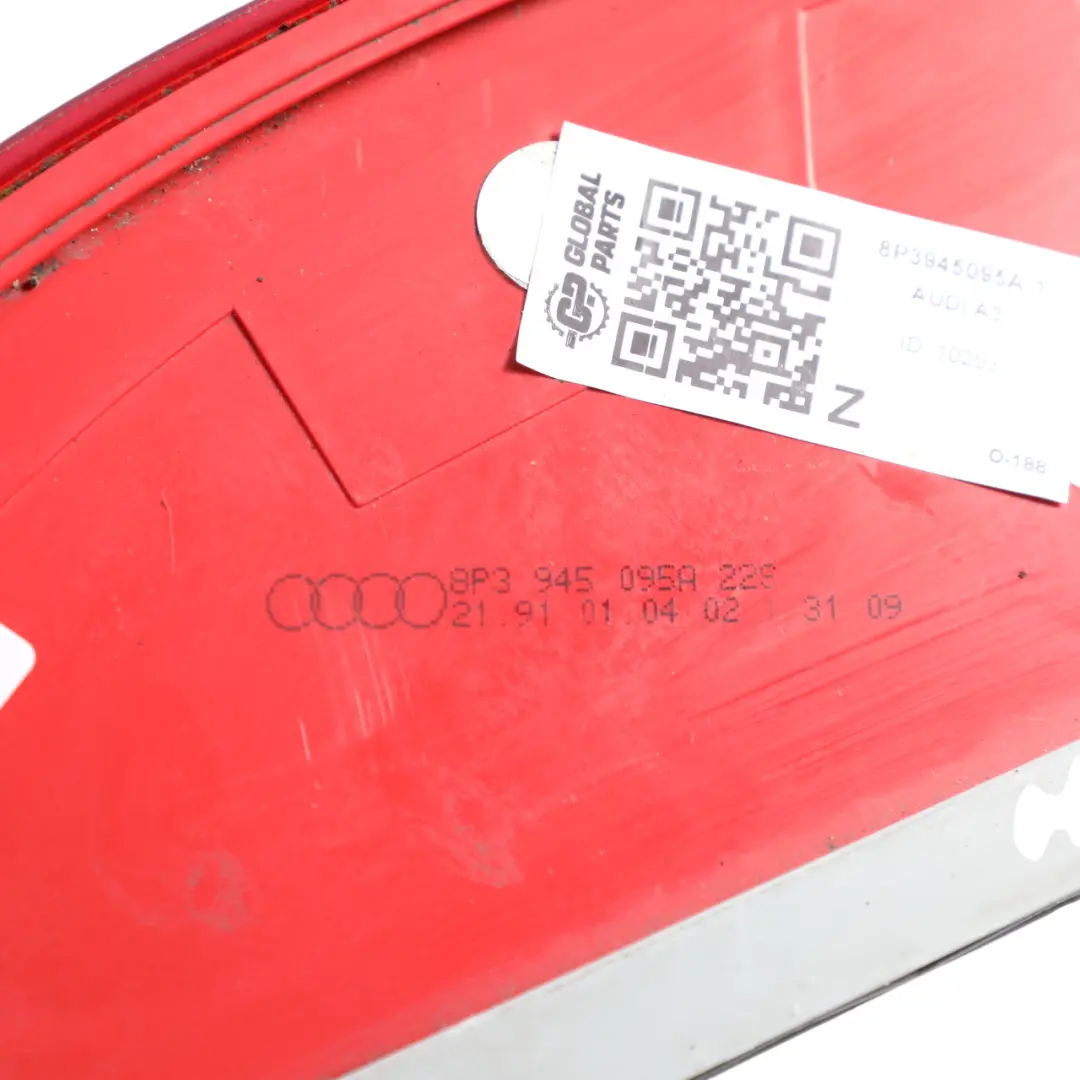 Lamp Trunk Light Left N/S Tailgate LED to Audi A3 8P Rear with Part number 8P3945095A Audi A3 8P Rear Lamp Trunk Light Left N/S Tailgate LED - SKU 8P3945095A-1 - Part number 8P3945095A