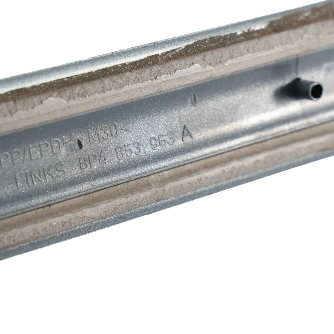 Door Sill Cover Moulding Strip Trim Left N/S Condor Grey - Y7E to Audi A3 8P Rear with Part number 8P4853963A Audi A3 8P Rear Door Sill Cover Moulding Strip Trim Left N/S Condor Grey - Y7E - SKU 8P4853963A-CGR - Part number 8P4853963A