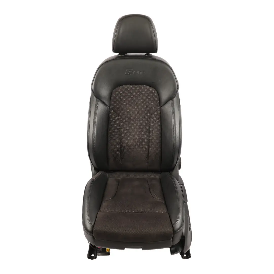 Front Sport Seat S-Line Left N/S Black Leather Alcantara to Audi Q5 8R with Part number 8R0881805 Audi Q5 8R Front Sport Seat S-Line Left N/S Black Leather Alcantara - SKU 8R0881805-1 - Part number 8R0881805