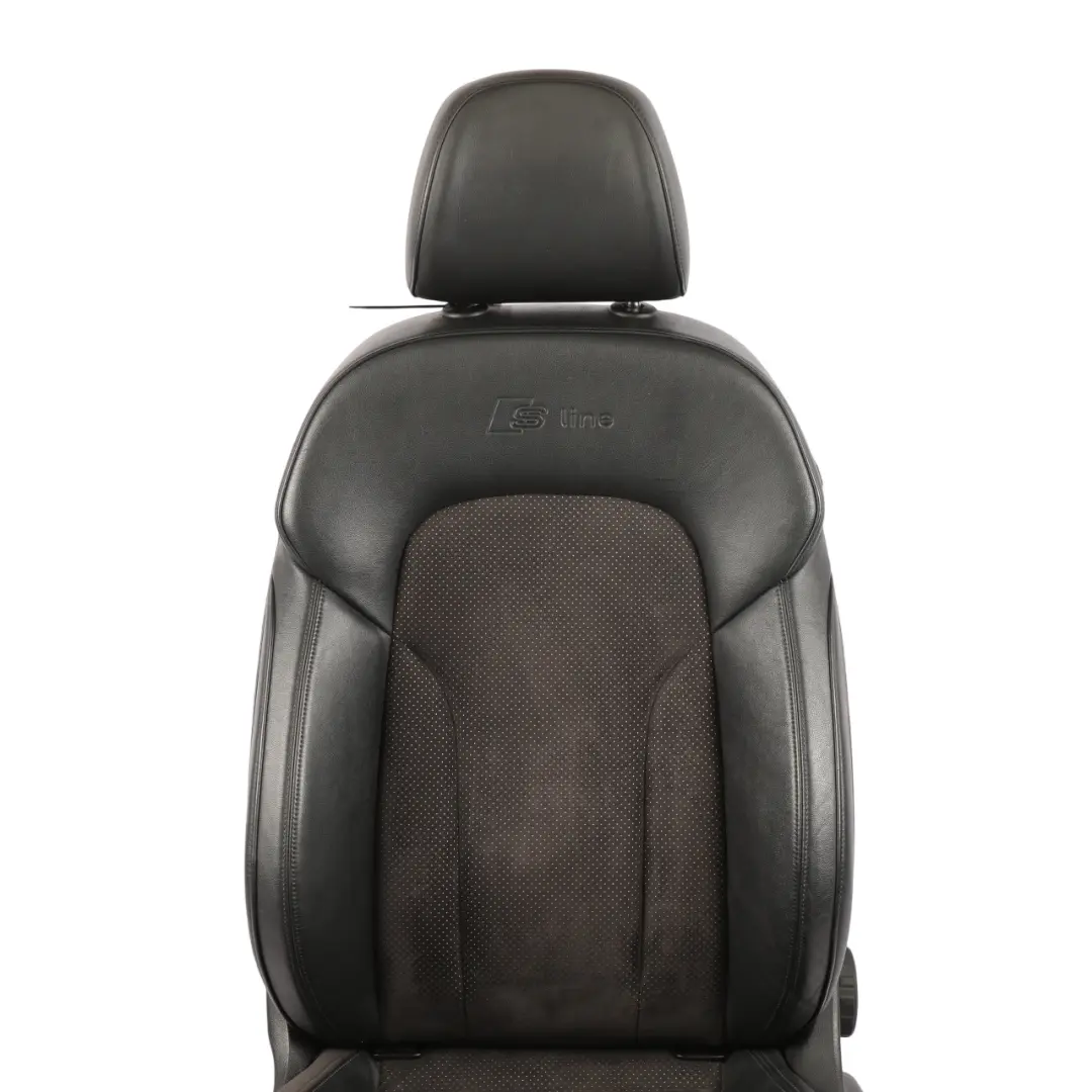 Audi Q5 8R Front Sport Seat S-Line Left N/S Black Leather Alcantara - SKU 8R0881805-1 - Part number 8R0881805