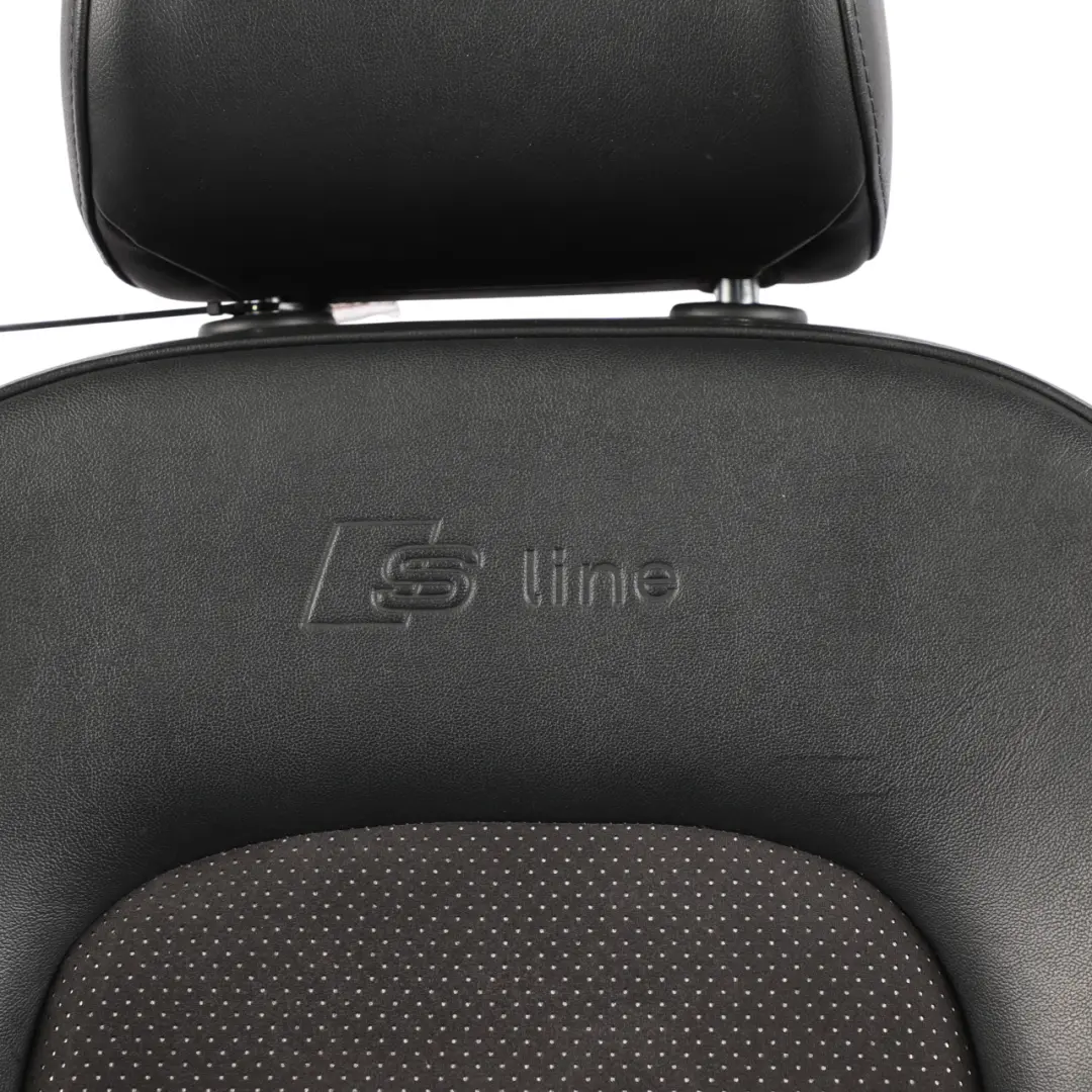 Front Sport Seat S-Line Left N/S Black Leather Alcantara to Audi Q5 8R with Part number 8R0881805 Audi Q5 8R Front Sport Seat S-Line Left N/S Black Leather Alcantara - SKU 8R0881805-1 - Part number 8R0881805