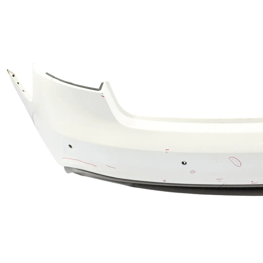Audi A5 8T Rear Bumper Trim Panel Covering Ibis White - Y9C - SKU 8T0807067D-IWH - Part number 8T0807067D