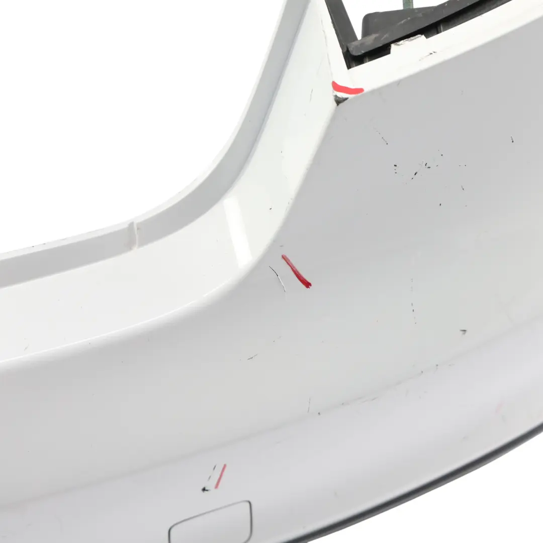 Audi A5 8T Rear Bumper Trim Panel Covering Glacier White Pearl - S9R - SKU 8T0807067D-MGW - Part number 8T0807067D