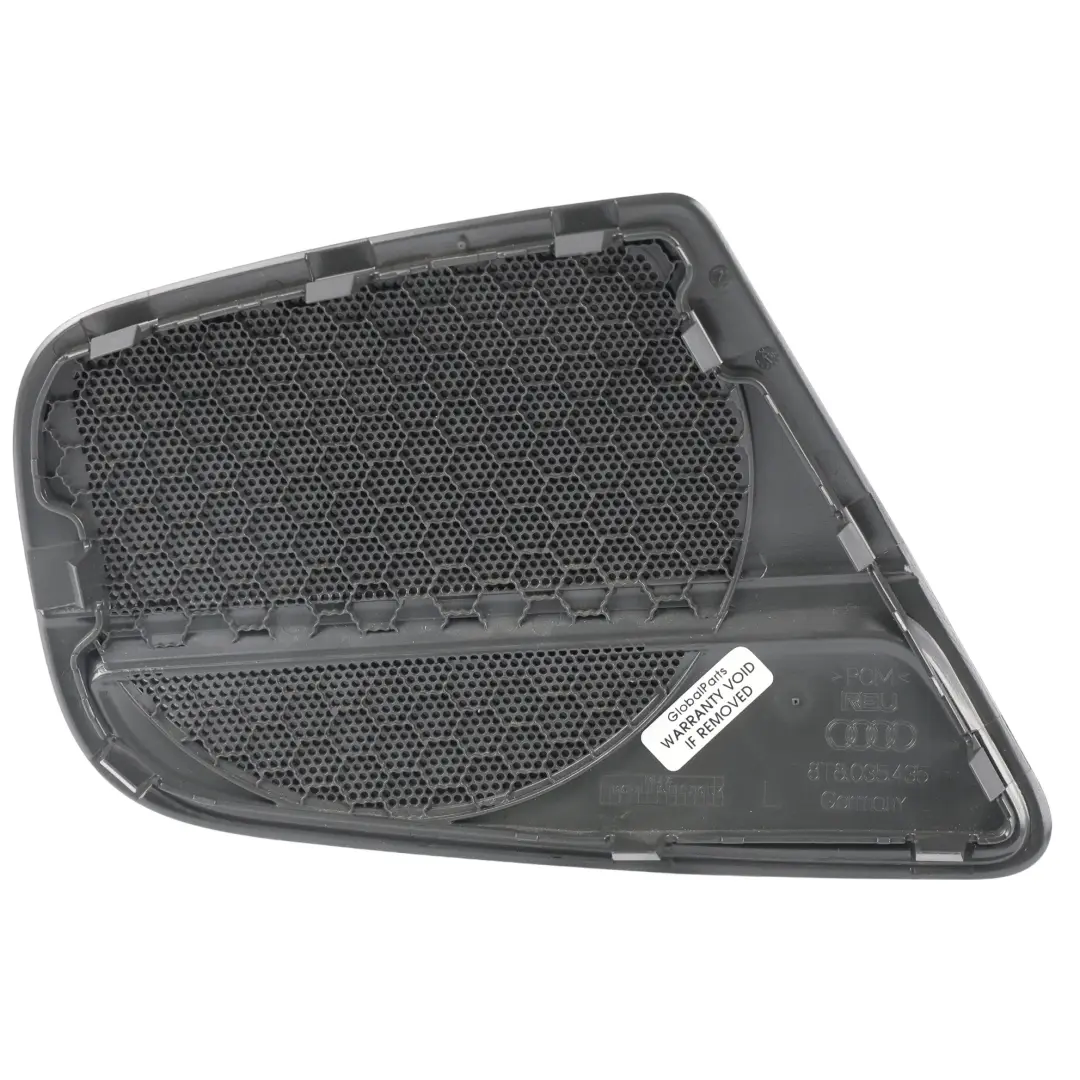 Griglia Porta Posteriore Copertura Altoparlante Sinistra per Audi A5 8T con numero di parte 8T8035435 Audi A5 8T Griglia Porta Posteriore Copertura Altoparlante Sinistra - SKU 8T8035435 - Numero di parte 8T8035435