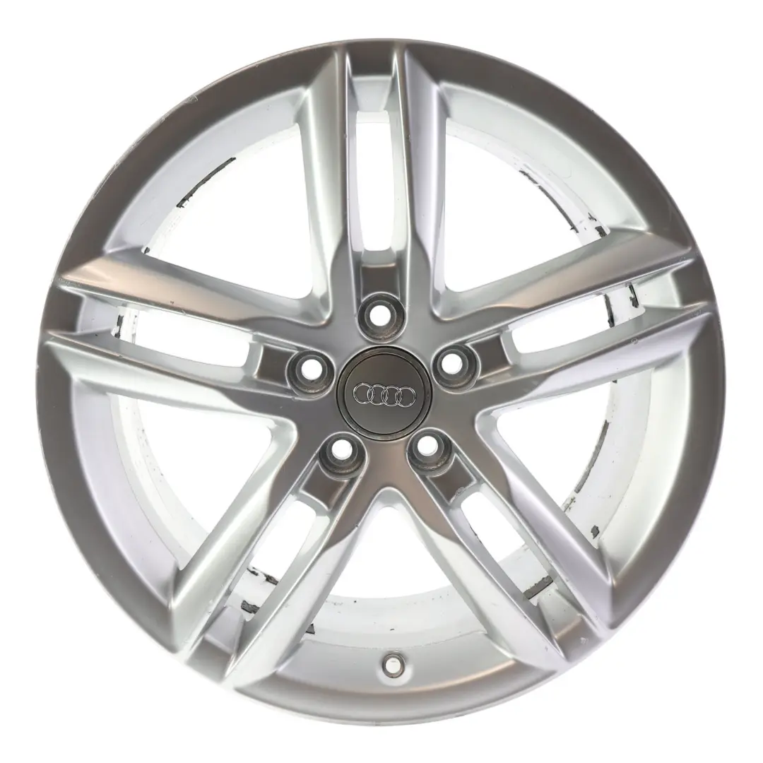 Alloy Rim 18" 7J ET:43 Double Star Spoke to Audi Q3 8U Silver Wheel with Part number 8U0601025AA Audi Q3 8U Silver Wheel Alloy Rim 18" 7J ET:43 Double Star Spoke - SKU 8U0601025AA-1 - Part number 8U0601025AA