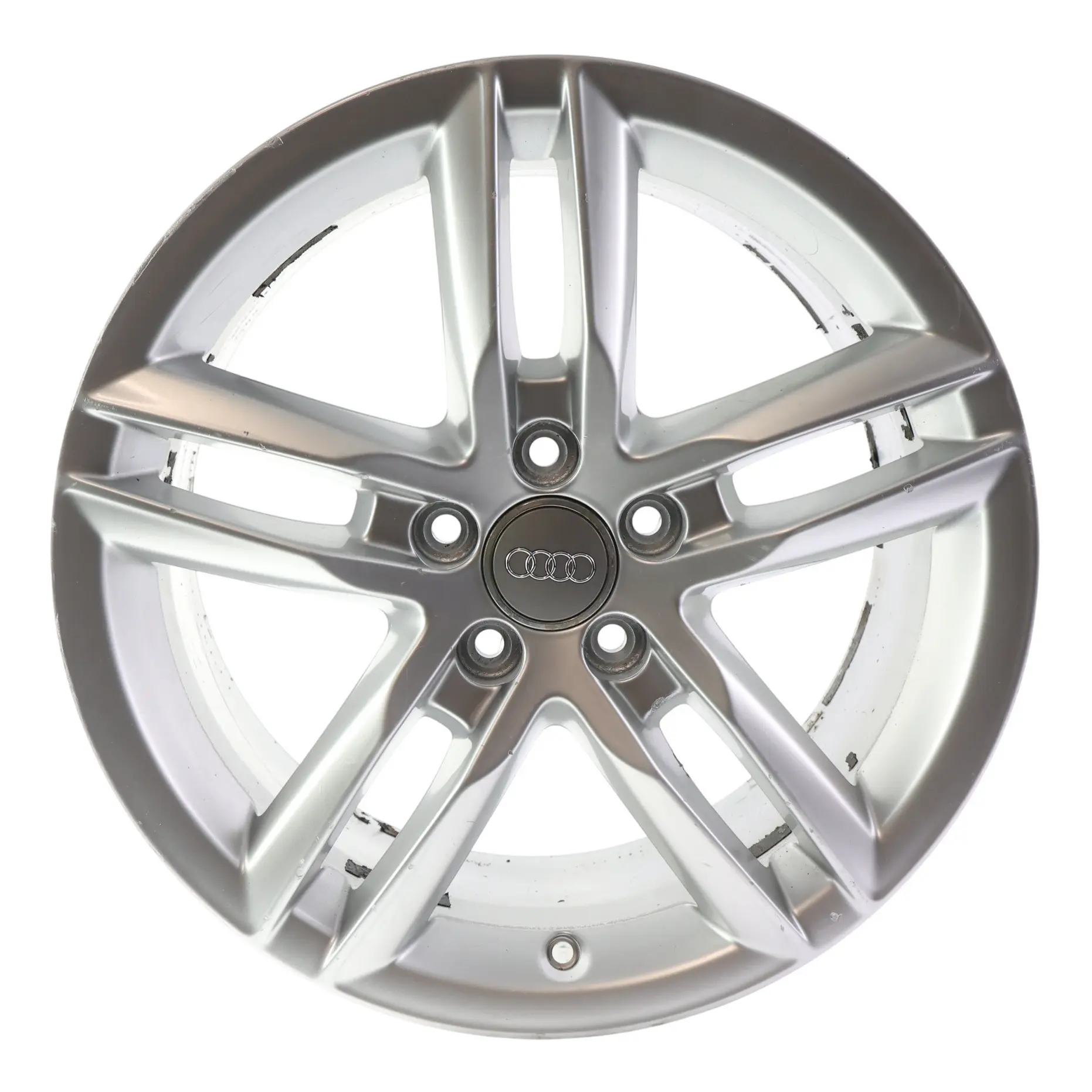 Llanta de aleación plateada Audi Q3 8U 18" 7J ET:43 Doble Star Spoke 8U0601025AA