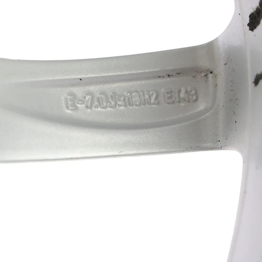 Audi Q3 8U Srebrna Felga Aluminiowa 18" 7J ET:43 - SKU 8U0601025AA-1 - Numer Części 8U0601025AA
