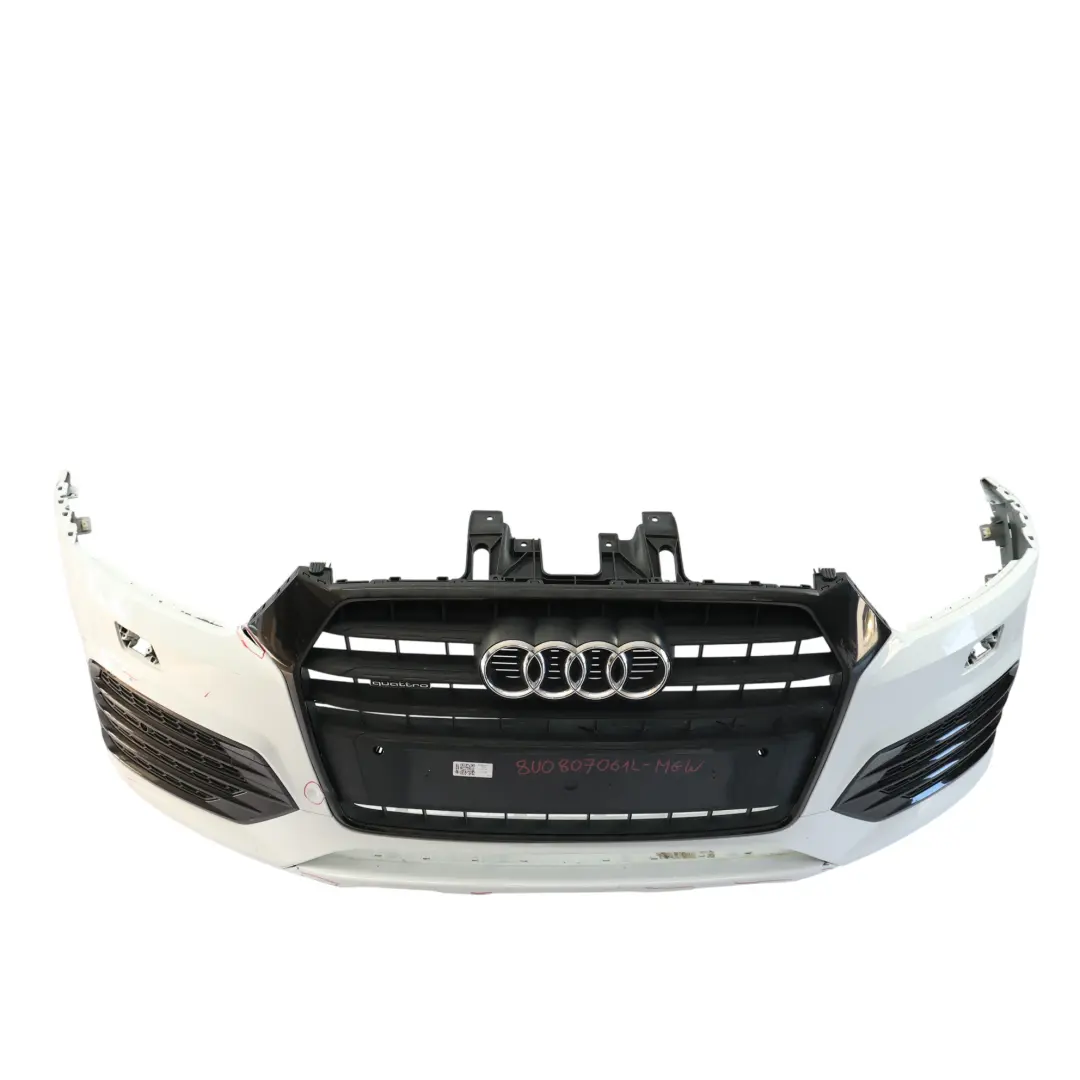 Audi Q3 8U Front Bumper Trim Panel Covering Glacier White Pearl - S9R - SKU 8U0807061L-MGW - Part number 8U0807061L
