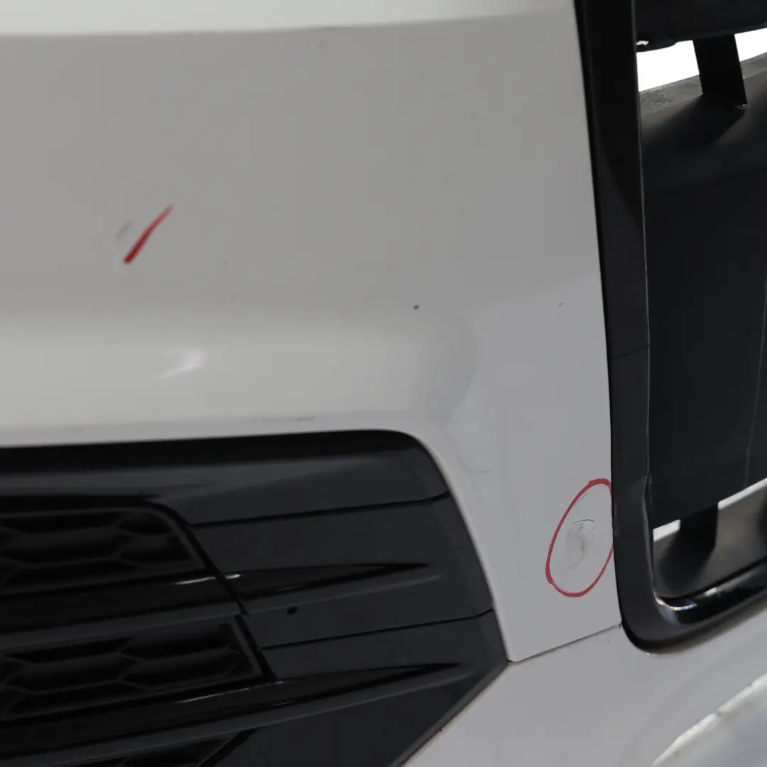 Front Bumper Trim Panel Covering Glacier White Pearl - S9R to Audi Q3 8U with Part number 8U0807061L Audi Q3 8U Front Bumper Trim Panel Covering Glacier White Pearl - S9R - SKU 8U0807061L-MGW - Part number 8U0807061L