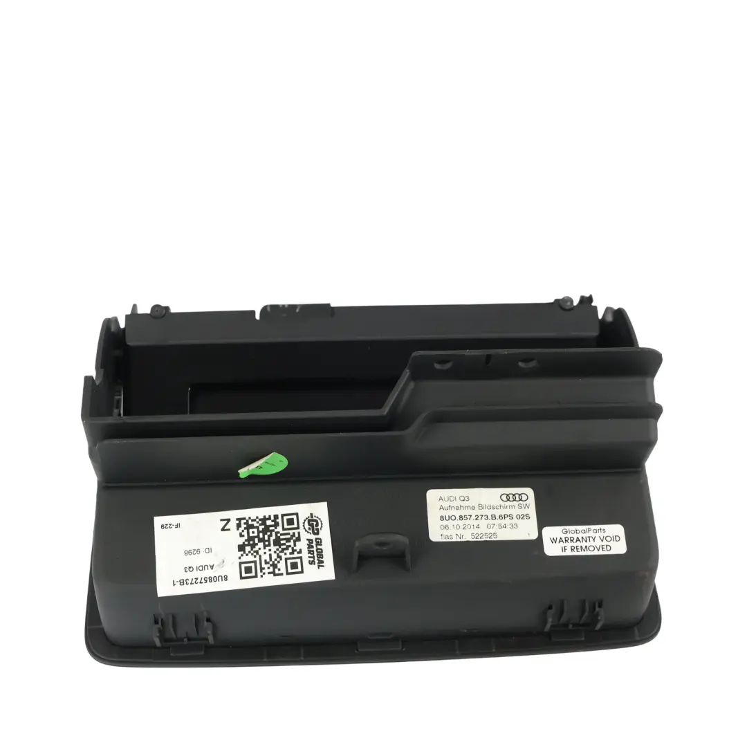 Display Screen Multimedia Navigation Sat Nav to Audi Q3 8U with Part number 8U0857273B Audi Q3 8U Display Screen Multimedia Navigation Sat Nav - SKU 8U0857273B-1 - Part number 8U0857273B