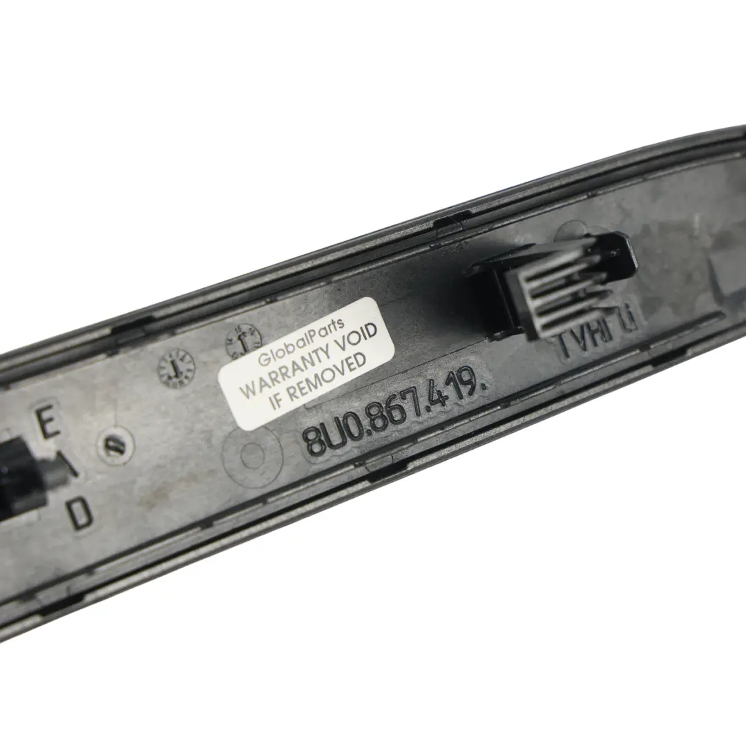 Audi Q3 8U Rear Door Card Trim Cover Strip Left N/S Aluminium - SKU 8U0867419E - Part number 8U0867419E