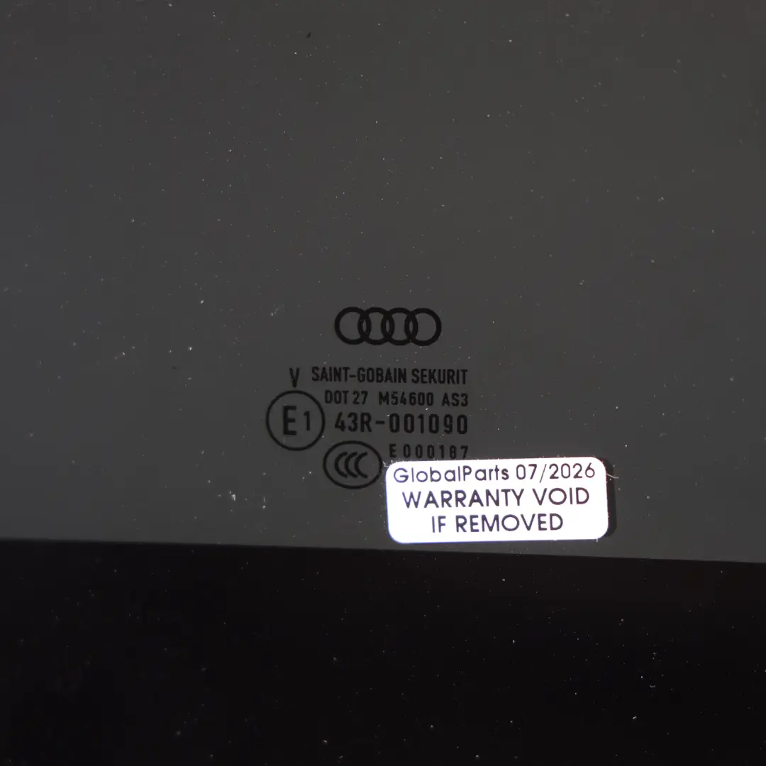 Front Glass Panel Panoramic Sunroof AS3 Tinted to Audi RS Q3 8U with Part number 8U0877071 Audi RS Q3 8U Front Glass Panel Panoramic Sunroof AS3 Tinted - SKU 8U0877071 - Part number 8U0877071