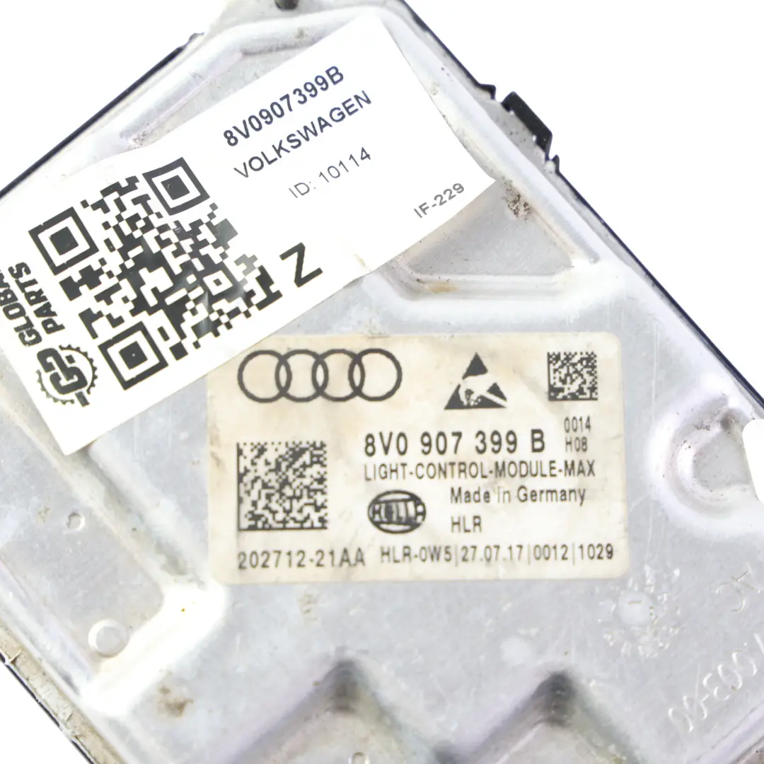 Volkswagen Tiguan 5N Golf Mk7 Moduł Sterownik LED DRL - SKU 8V0907399B - Numer Części 8V0907399B