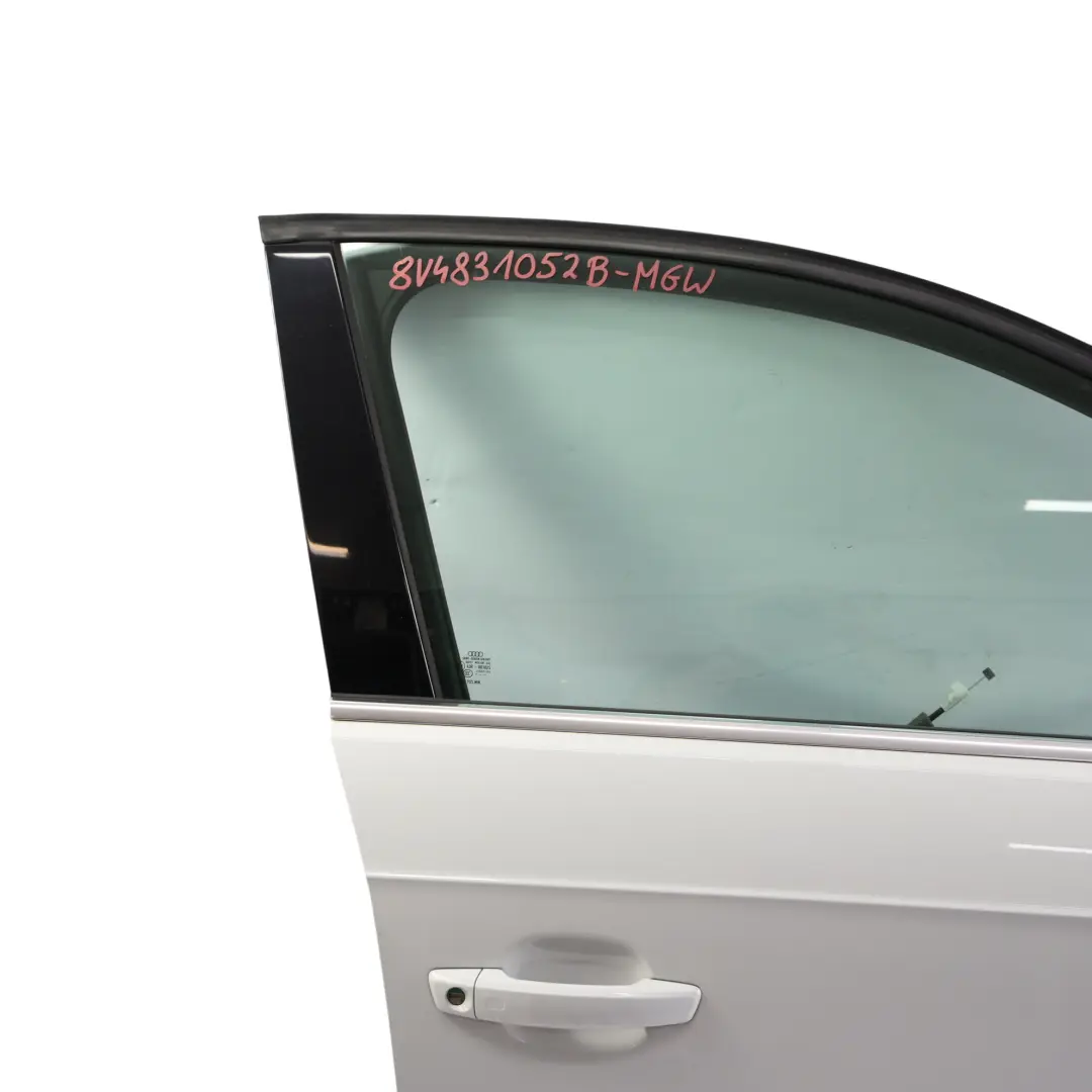 Tür Vorne Rechts Gletscherweiß Perleffekt S9R für Audi A3 8V mit Teilenummer 8V4831052B Audi A3 8V Tür Vorne Rechts Gletscherweiß Perleffekt S9R - SKU 8V4831052B-MGW - Teilenummer 8V4831052B