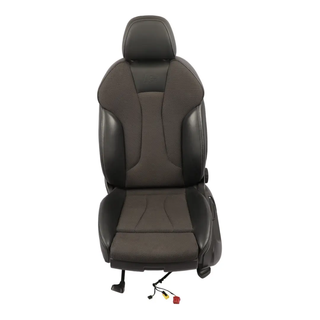 Front Seat Sport Interior Half Leather Black Grey Left N/S to Audi A3 8V with Part number 8V4881805AN Audi A3 8V Front Seat Sport Interior Half Leather Black Grey Left N/S - SKU 8V4881805AN-2 - Part number 8V4881805AN