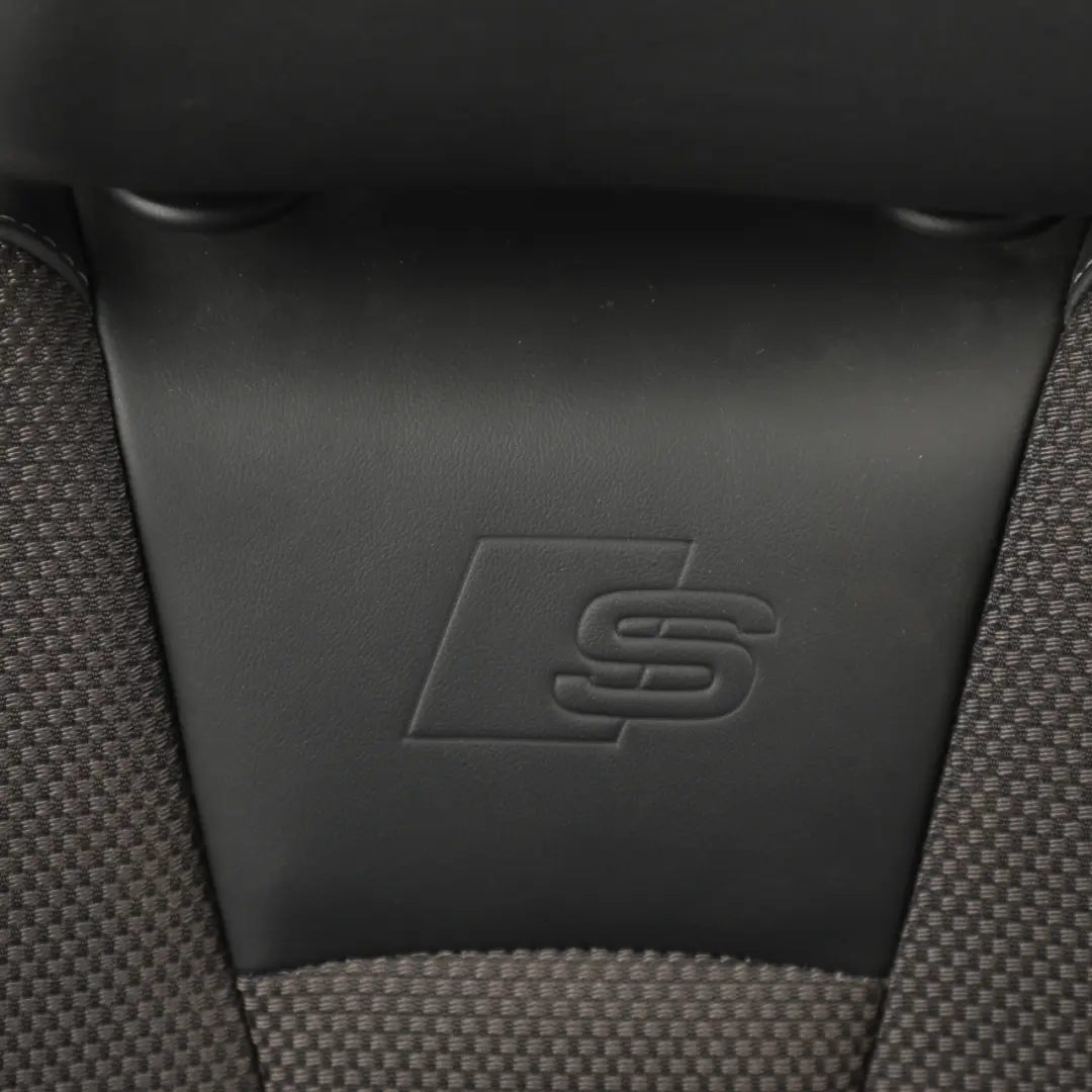 Audi A3 8V Front Seat Sport Interior Half Leather Black Grey Left N/S - SKU 8V4881805AN-2 - Part number 8V4881805AN