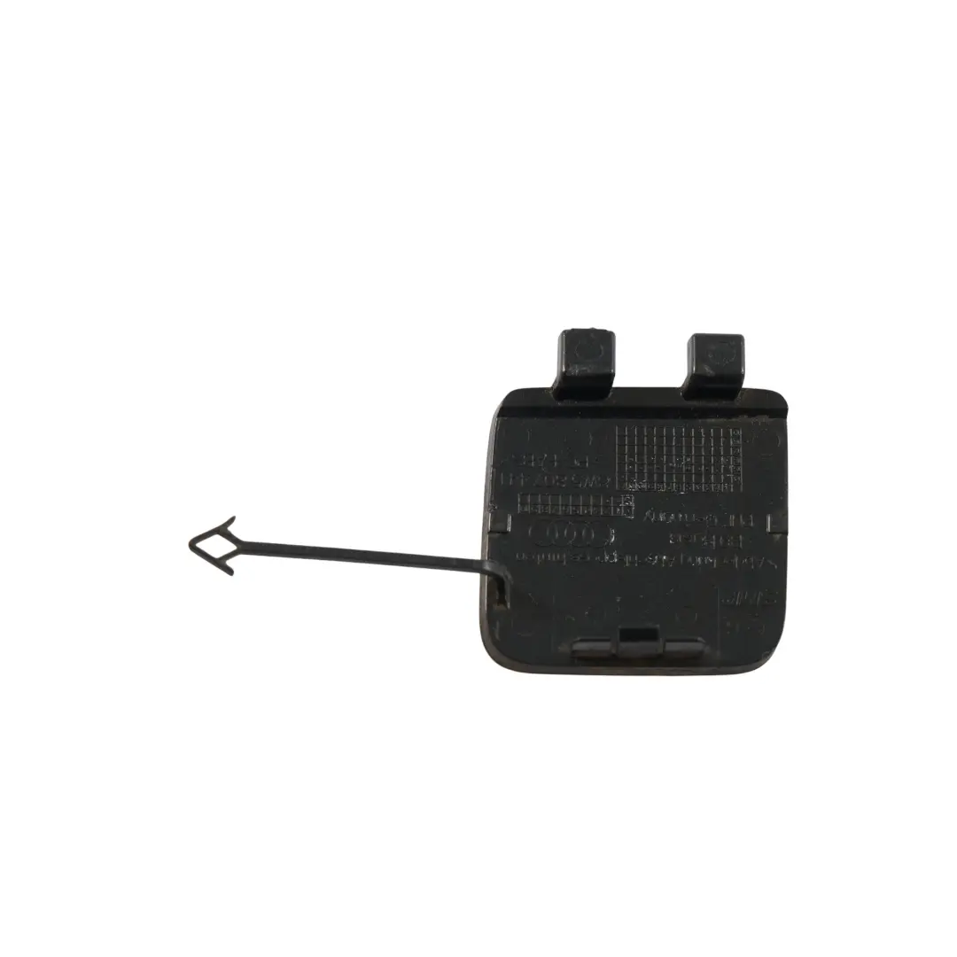 Audi A4 B9 Rear Bumper Towing Hook Eye Cover Flap Brilliant Black - Y9B - SKU 8W5807441A-BBL - Part number 8W5807441A