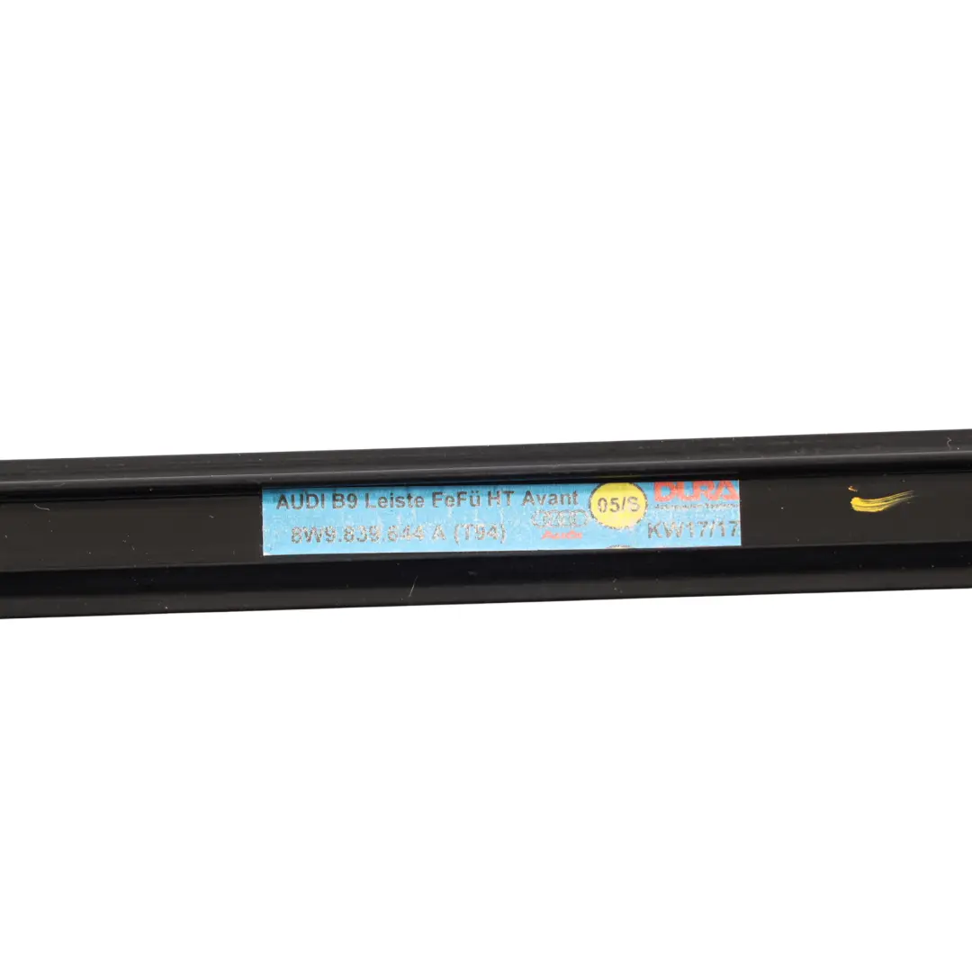 Audi S4 B9 Window Guide Trim Strip Cover Rear Right O/S 8W9839644A Glossy Black - SKU 8W9839644D - Part number 8W9839644D