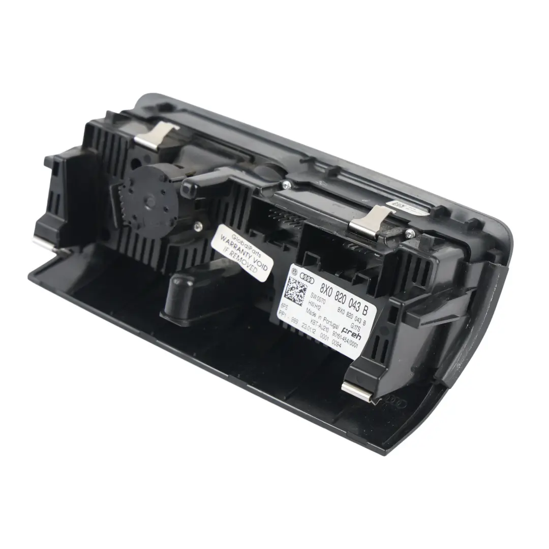 Audi A1 S1 8X Klimabedienteil Heizung Schalter Panel - SKU 8X0820043B - Teilenummer 8X0820043B