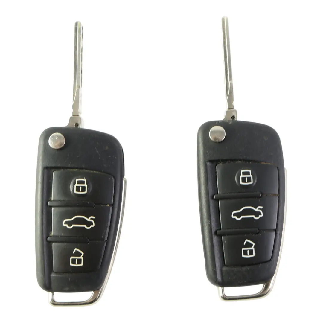 Audi A1 8X A5 8T Funkschlüssel Klappschlüssel 3 Tasten Set x2 - SKU 8X0837220D-1 - Teilenummer 8X0837220D