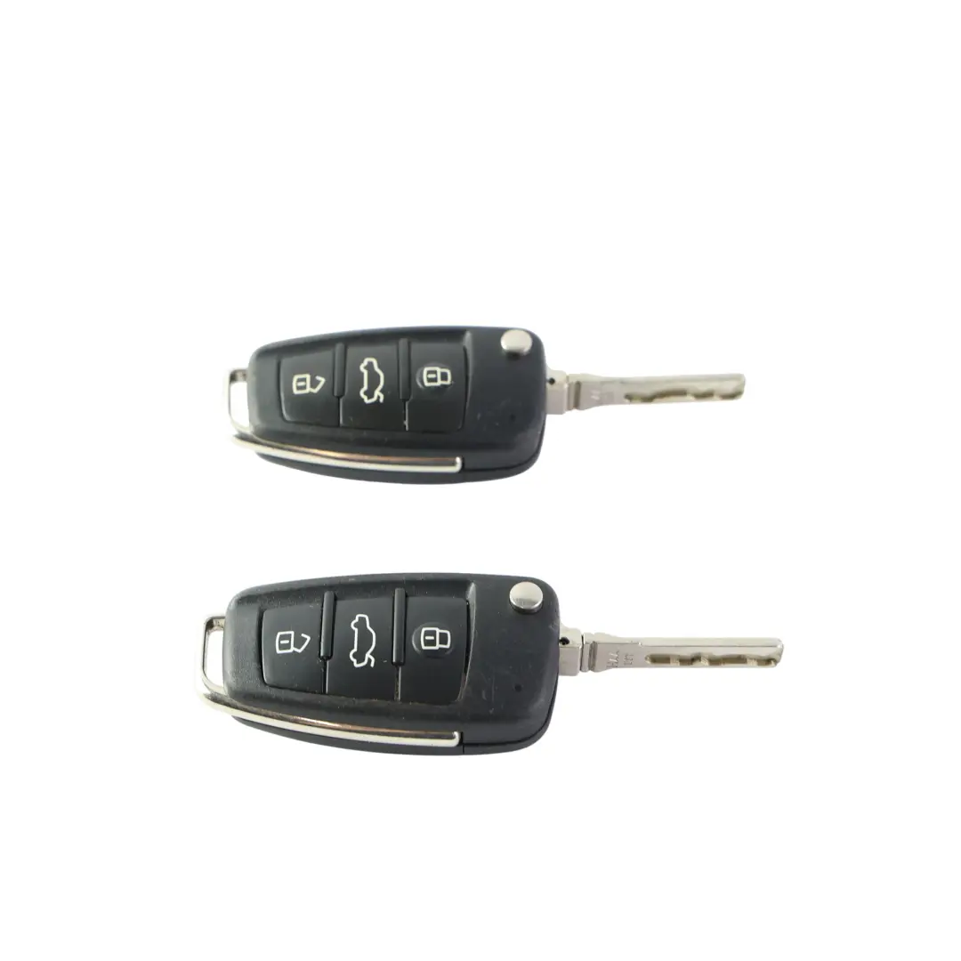 Audi A1 8X A5 8T Remote Key Flip Fob 3 Button Set x2 - SKU 8X0837220D-1 - Part number 8X0837220D