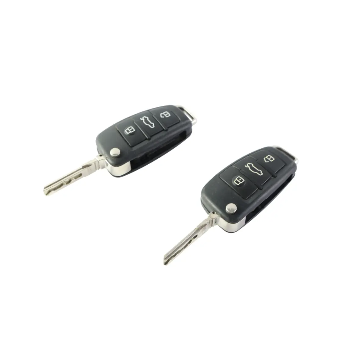Audi A1 8X A5 8T Telecomando Chiave Pieghevole 3 Pulsanti Set x2 - SKU 8X0837220D-1 - Numero di parte 8X0837220D
