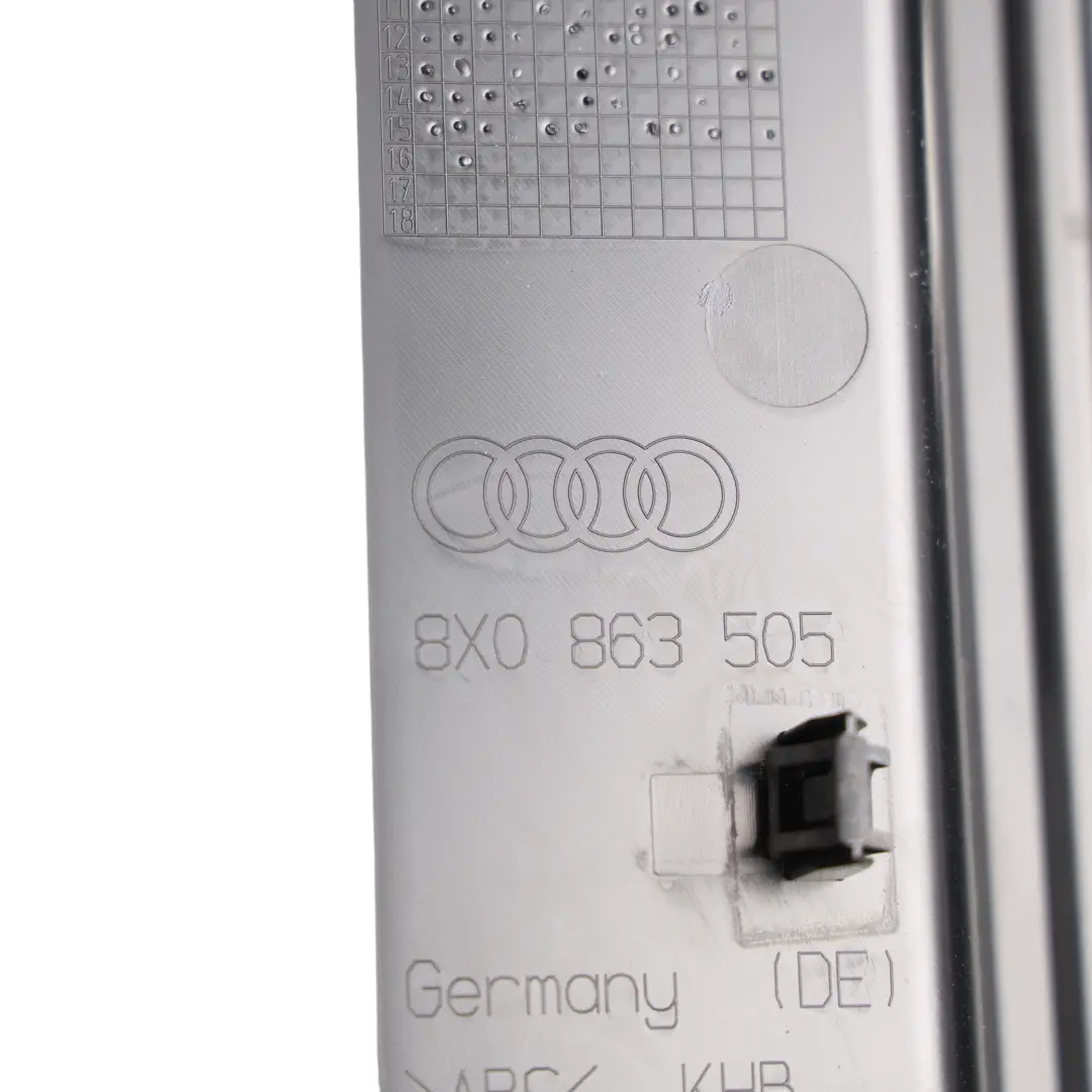 Audi A1 8X Rear Boot Compartment Control Unit Trim Cover Panel - SKU 8X0863505 - Part number 8X0863505