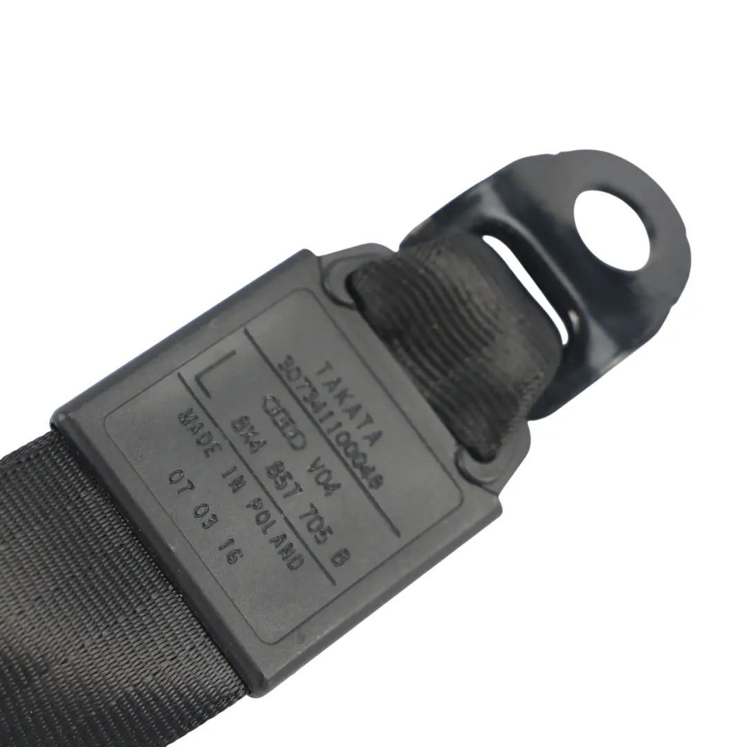 Front Seat Belt Seatbelt Left N/S to Audi A1 8X with Part number 8X4857705B Audi A1 8X Front Seat Belt Seatbelt Left N/S - SKU 8X4857705B - Part number 8X4857705B