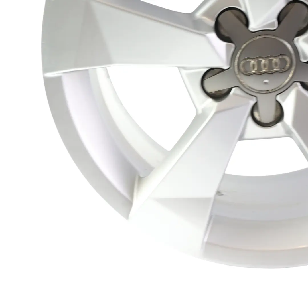 Audi A1 8X Silver Alloy Wheel Rim 16" 7J ET:34 Star Spoke - SKU 8XA601025A-1 - Part number 8XA601025A