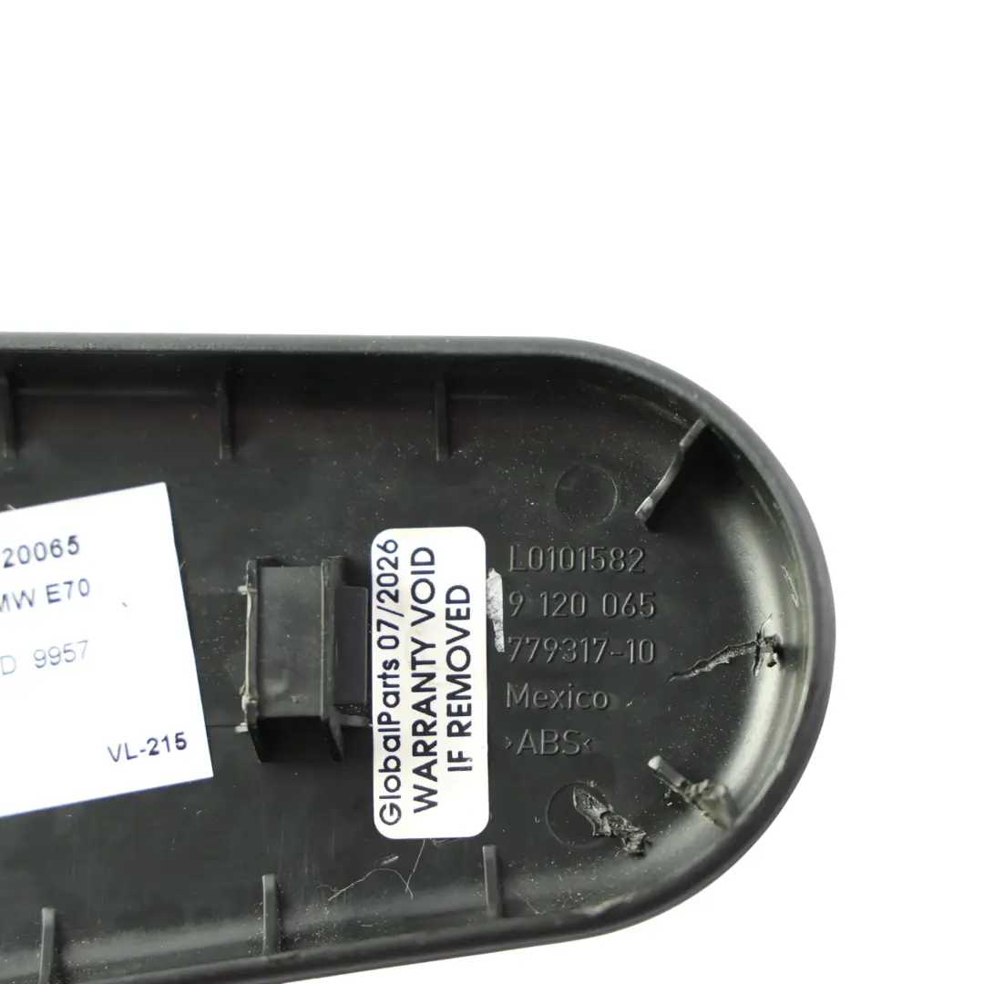 BMW X5 E70 Interior Trim Cover Panel Black Plastic - SKU 9120065 - Part number 9120065