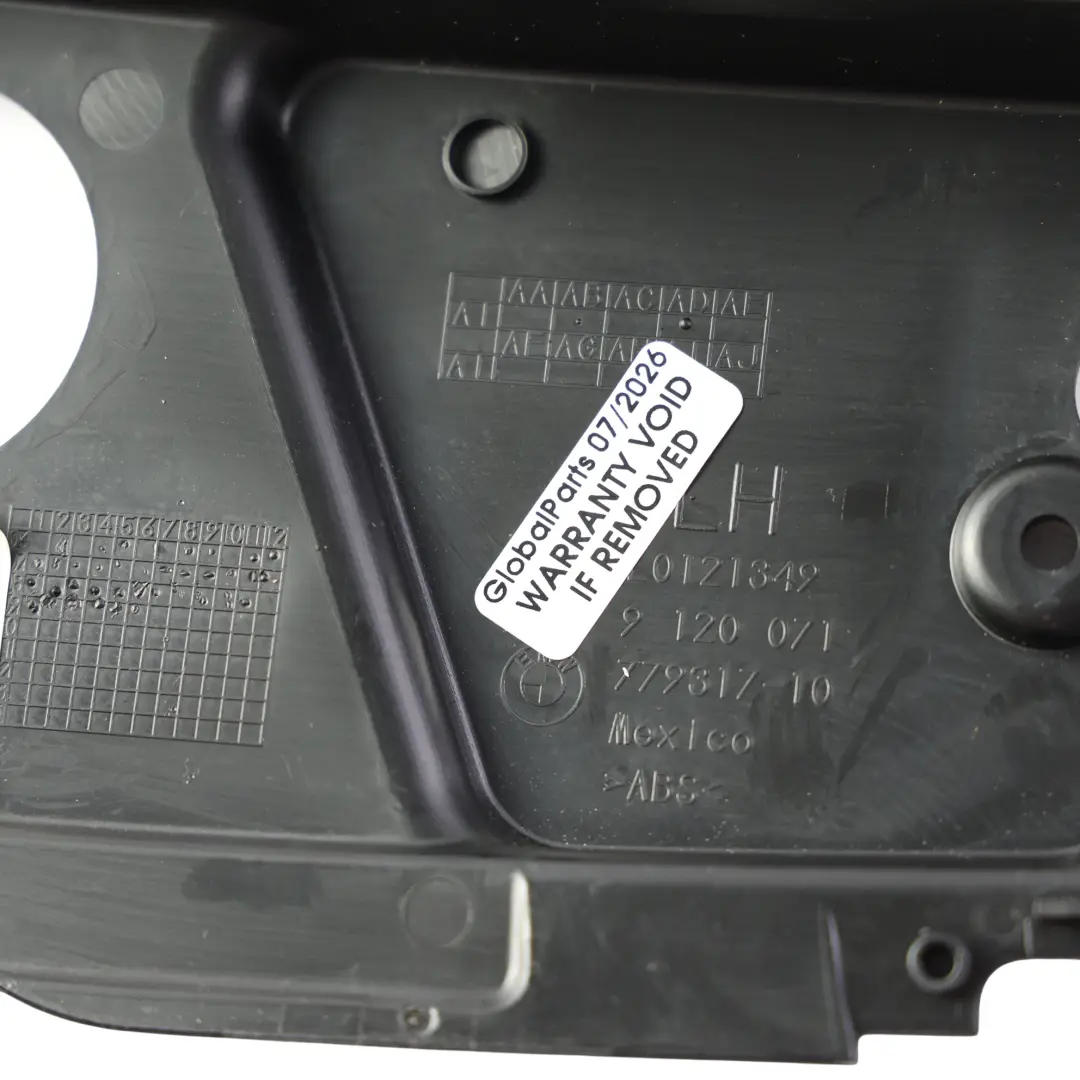 BMW X5 E70 Osłona Panelu Wnętrza Czarna Plastikowa - SKU 9120071 - Numer Części 9120071