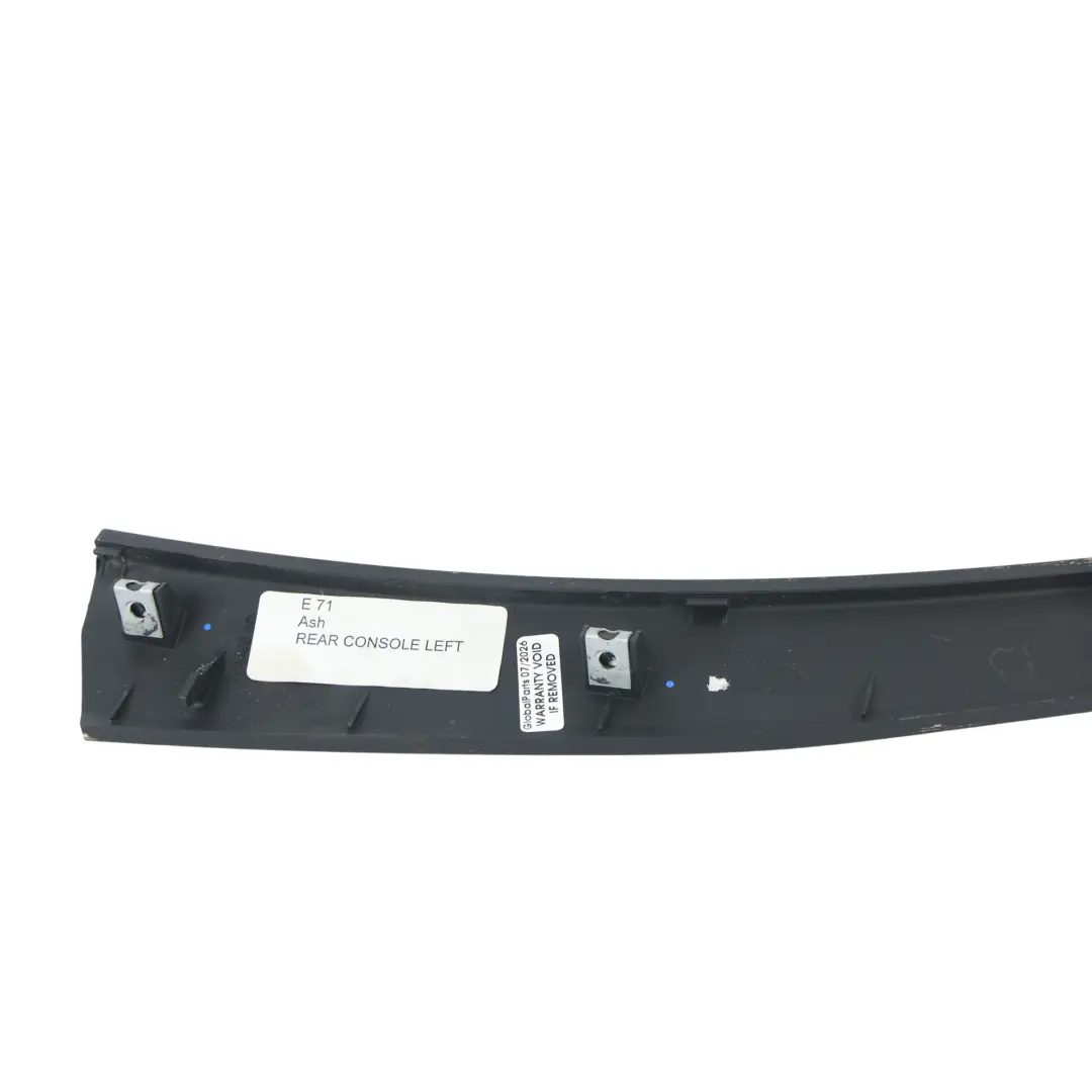 Moldura Interior Madera Fresno Consola Central Trasera Izq para BMW X6 E71 con número de pieza 9128811 BMW X6 E71 Moldura Interior Madera Fresno Consola Central Trasera Izq - SKU 9128811 - Número de pieza 9128811