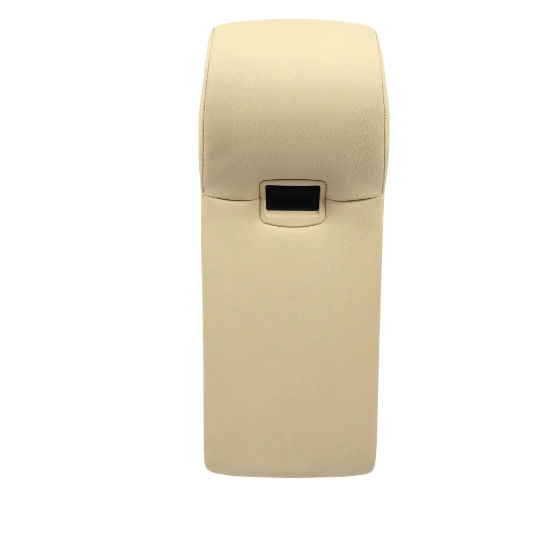 BMW E60 LCI Rear Seat Bench Center Armrest Imitation Leather Beige - SKU 9136992 - Part number 9136992
