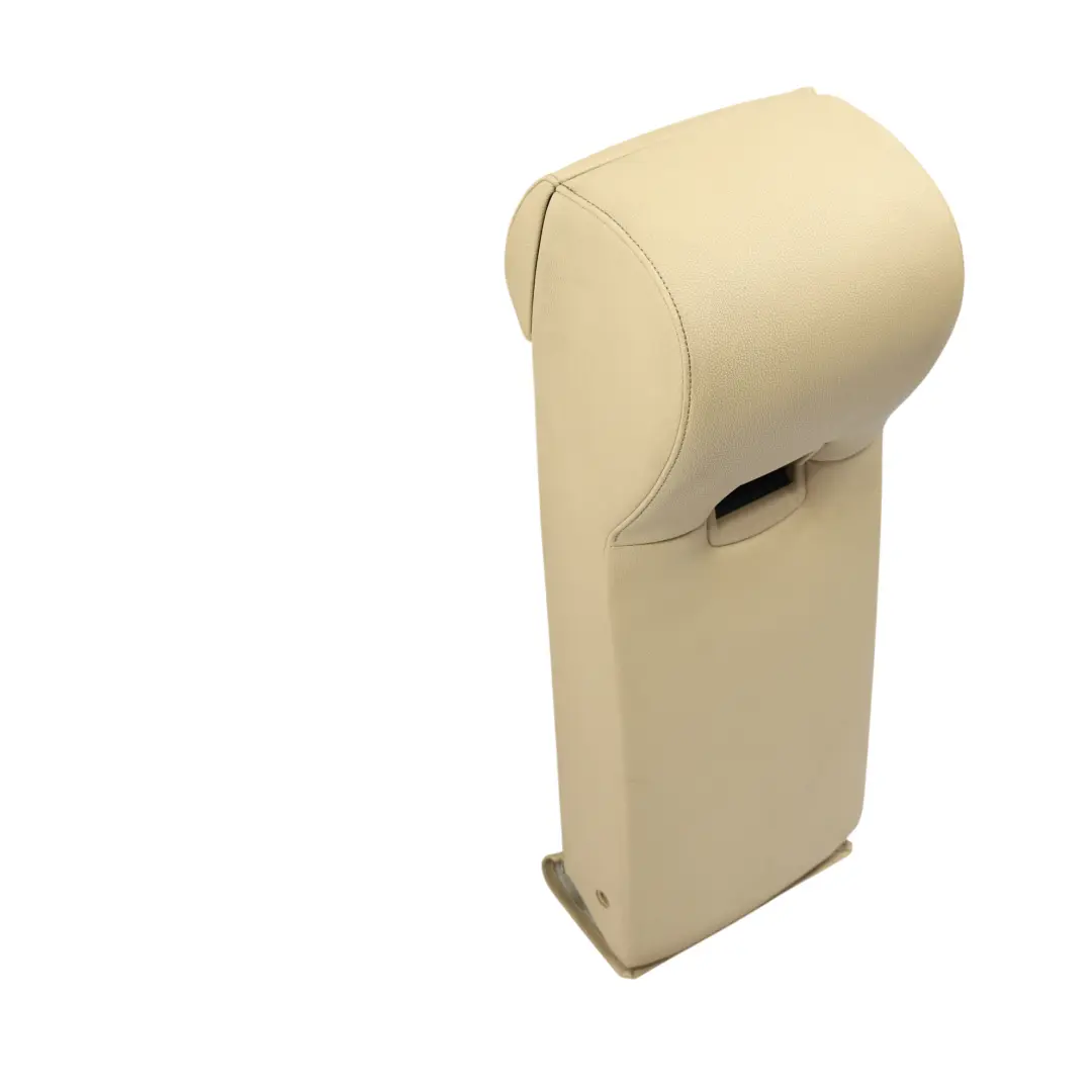 BMW E60 LCI Rear Seat Bench Center Armrest Imitation Leather Beige - SKU 9136992 - Part number 9136992