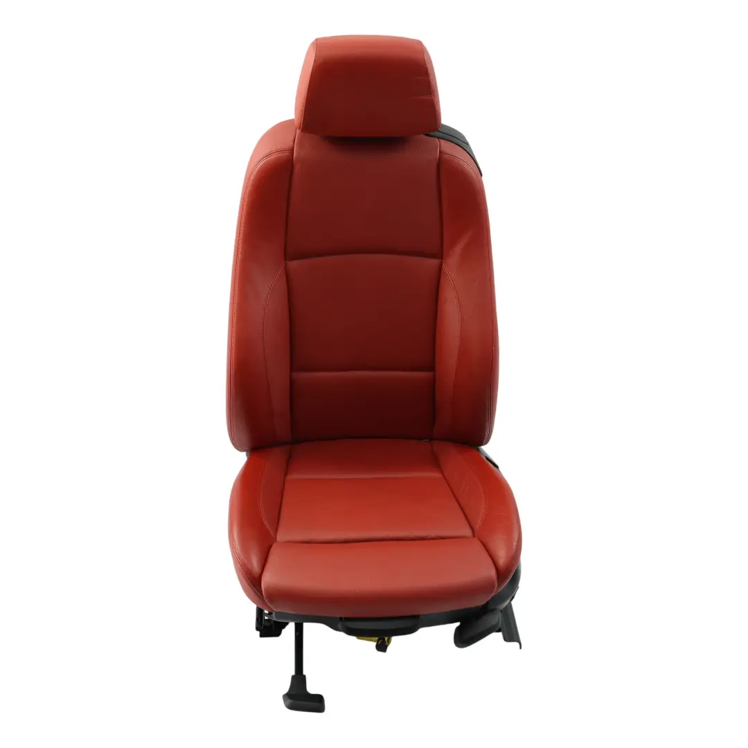 Front Seat M Sport Heated Electric Left N/S Leather Boston Korall Red to BMW E82 with Part number 9164943 BMW E82 Front Seat M Sport Heated Electric Left N/S Leather Boston Korall Red - SKU 9164943-3 - Part number 9164943