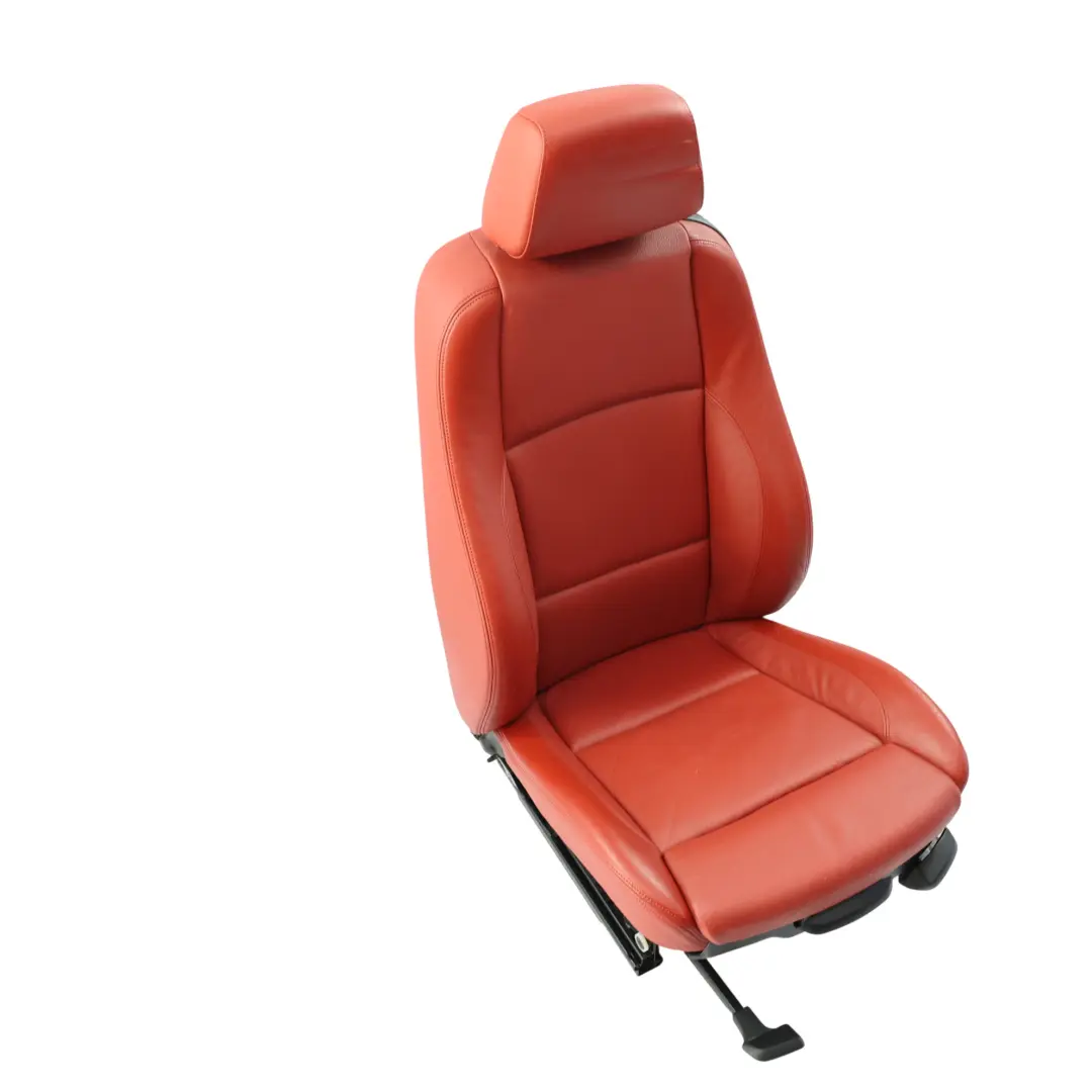 Front Seat M Sport Heated Electric Left N/S Leather Boston Korall Red to BMW E82 with Part number 9164943 BMW E82 Front Seat M Sport Heated Electric Left N/S Leather Boston Korall Red - SKU 9164943-3 - Part number 9164943