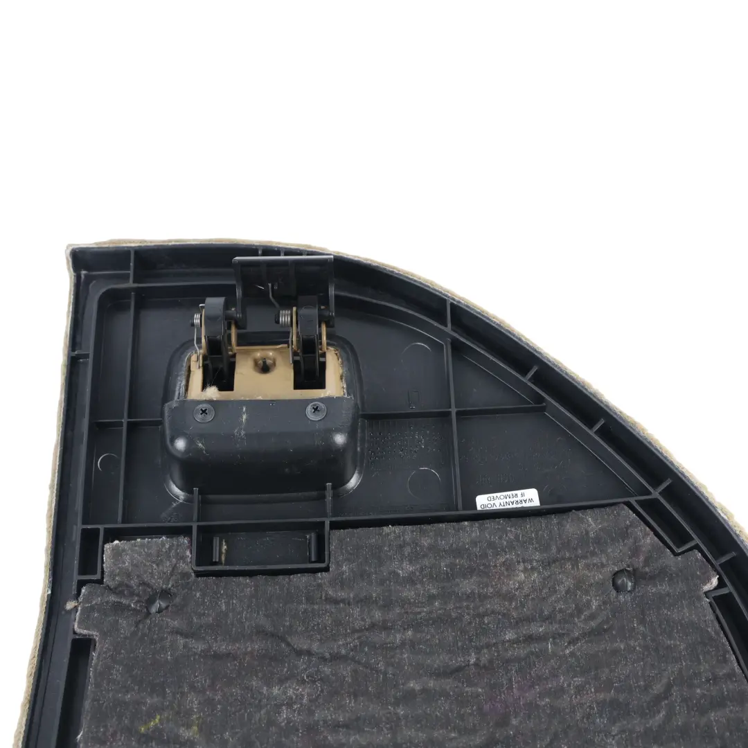 Solapa Alfombra Maletero Crema Beige Trasera Izquierda para BMW E91 LCI con número de pieza 9172859 BMW E91 LCI Solapa Alfombra Maletero Crema Beige Trasera Izquierda - SKU 9172859 - Número de pieza 9172859