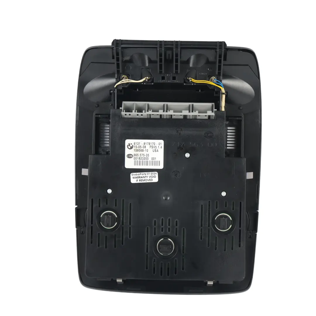 BMW X5 E70 X6 E71 Lampka Sufitowa Czarna - SKU 9178170 - Numer Części 9178170