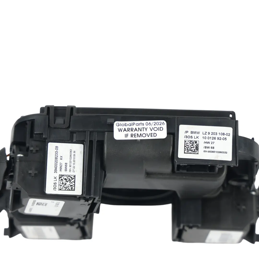 BMW X5 E70 Commodo Essuie-Glace Interrupteurs Contrôle Cluster - SKU 9203108 - Numéro de pièce 9203108