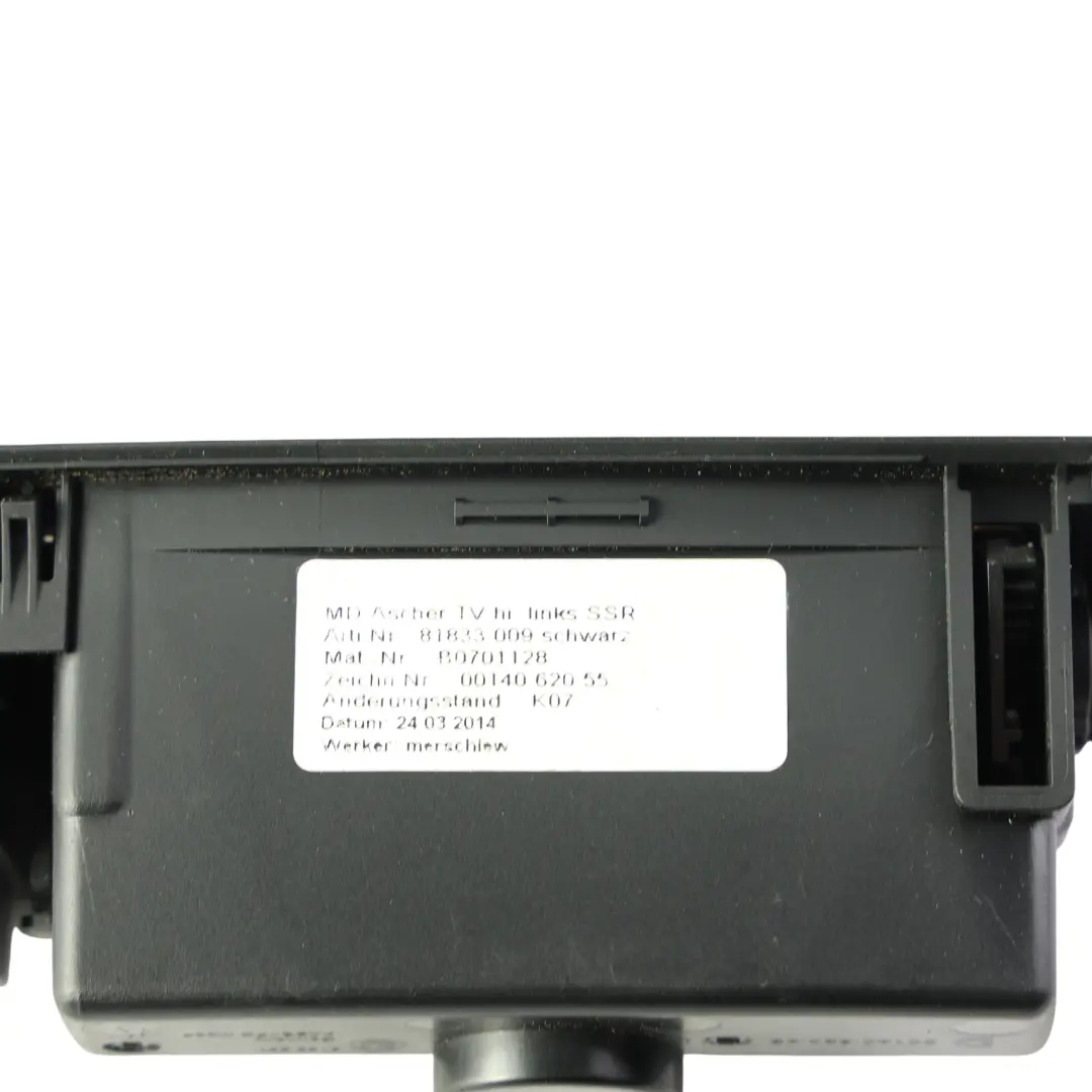BMW F01 LCI Unité Panneau Commande Lève-Vitre Arrière Gauche - SKU 9204862-1 - Numéro de pièce 9204862