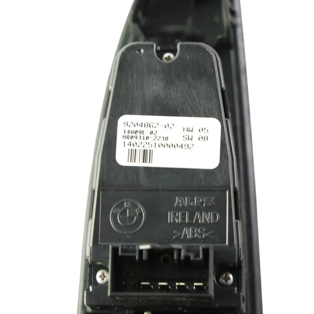 BMW F01 LCI Interruttore Alzacristallo Posteriore Sinistro - SKU 9204862 - Numero di parte 9204862