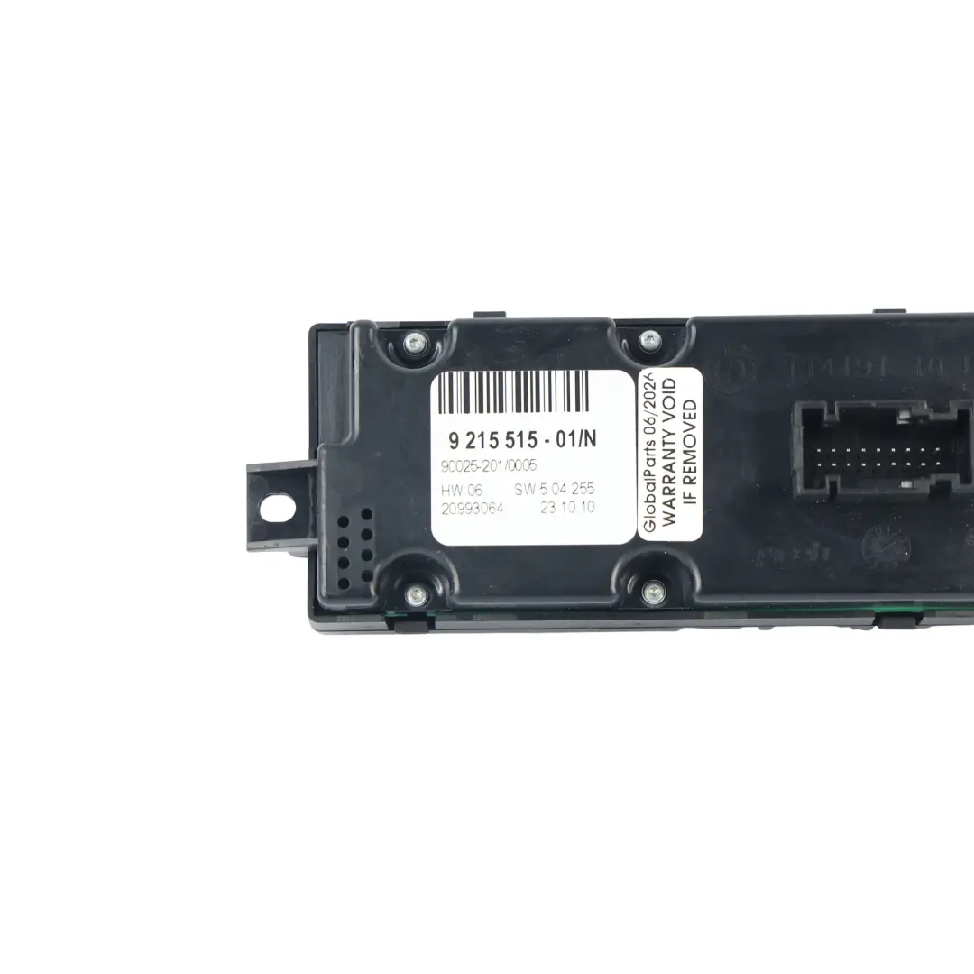 Hinten Klimaanlage Klimabedienung Schalter für BMW X5 E70 X6 E71 mit Teilenummer 9215515 BMW X5 E70 X6 E71 Hinten Klimaanlage Klimabedienung Schalter - SKU 9215515 - Teilenummer 9215515