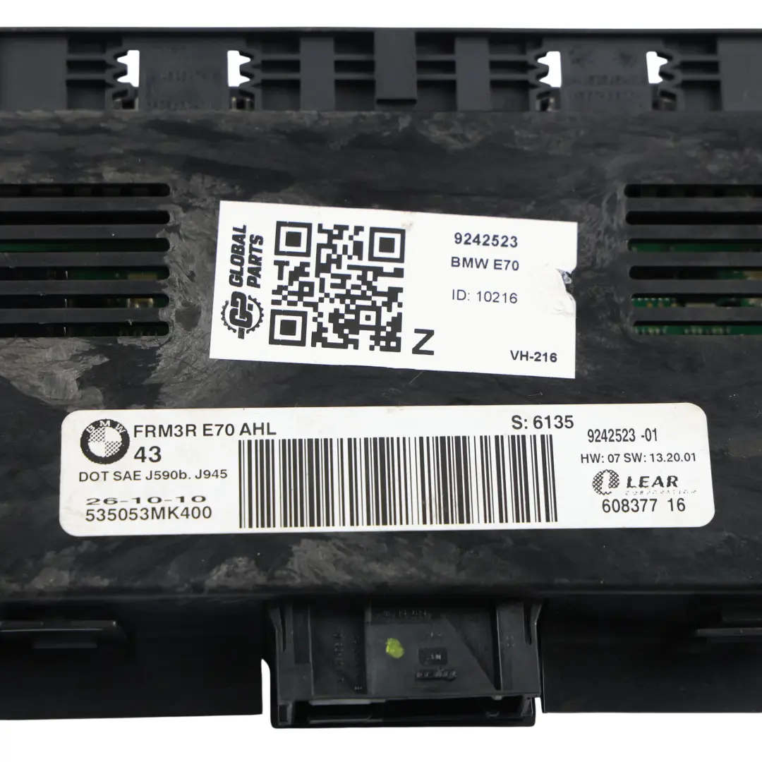 BMW X5 E70 Module Unité Contrôle Éclairage Habitacle - SKU 9242523 - Numéro de pièce 9242523
