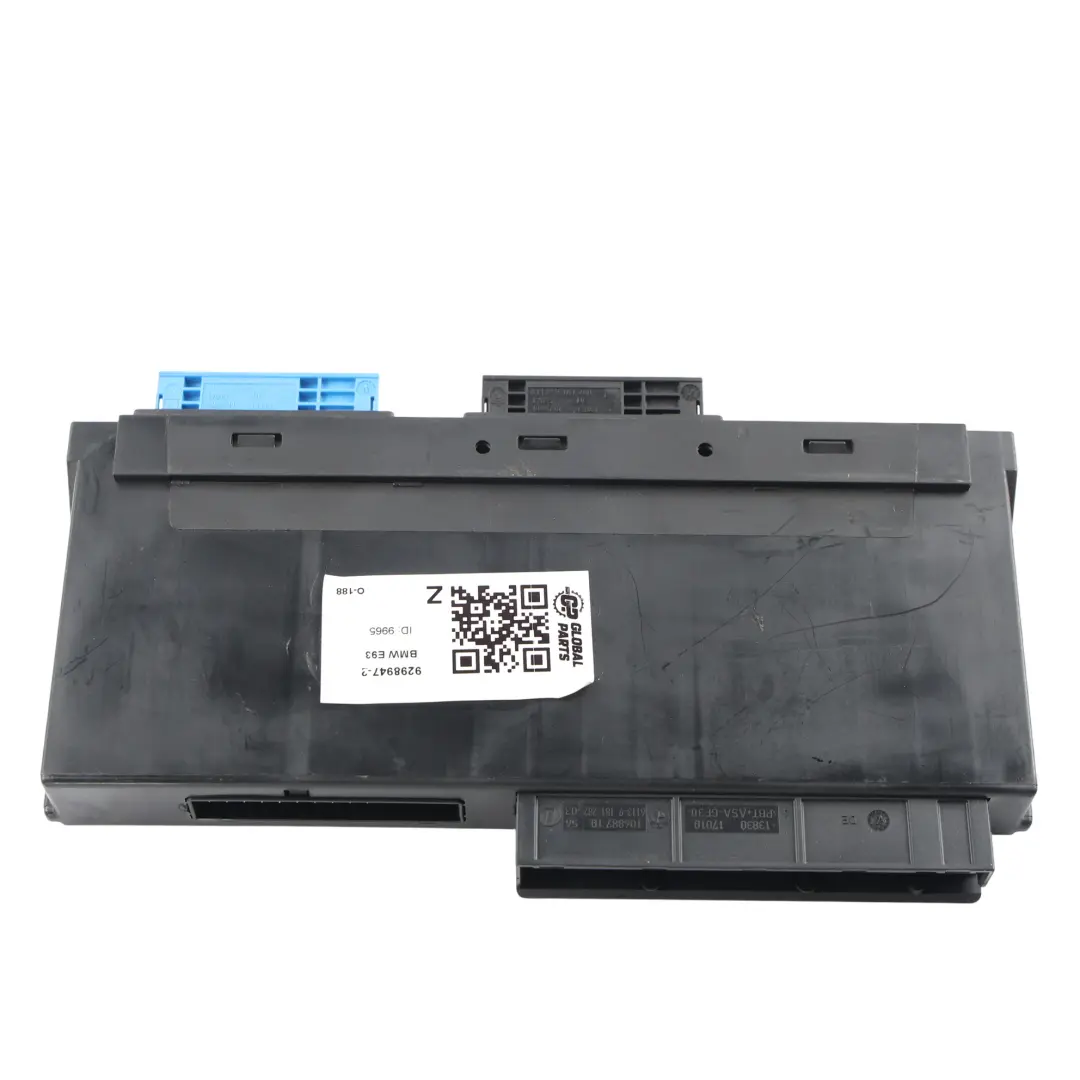 BMW Z4 E89 Modulo Controllo Carrozzeria ECU Junction Box PL2RR JBBFE - SKU 9298947-2 - Numero di parte 9298947