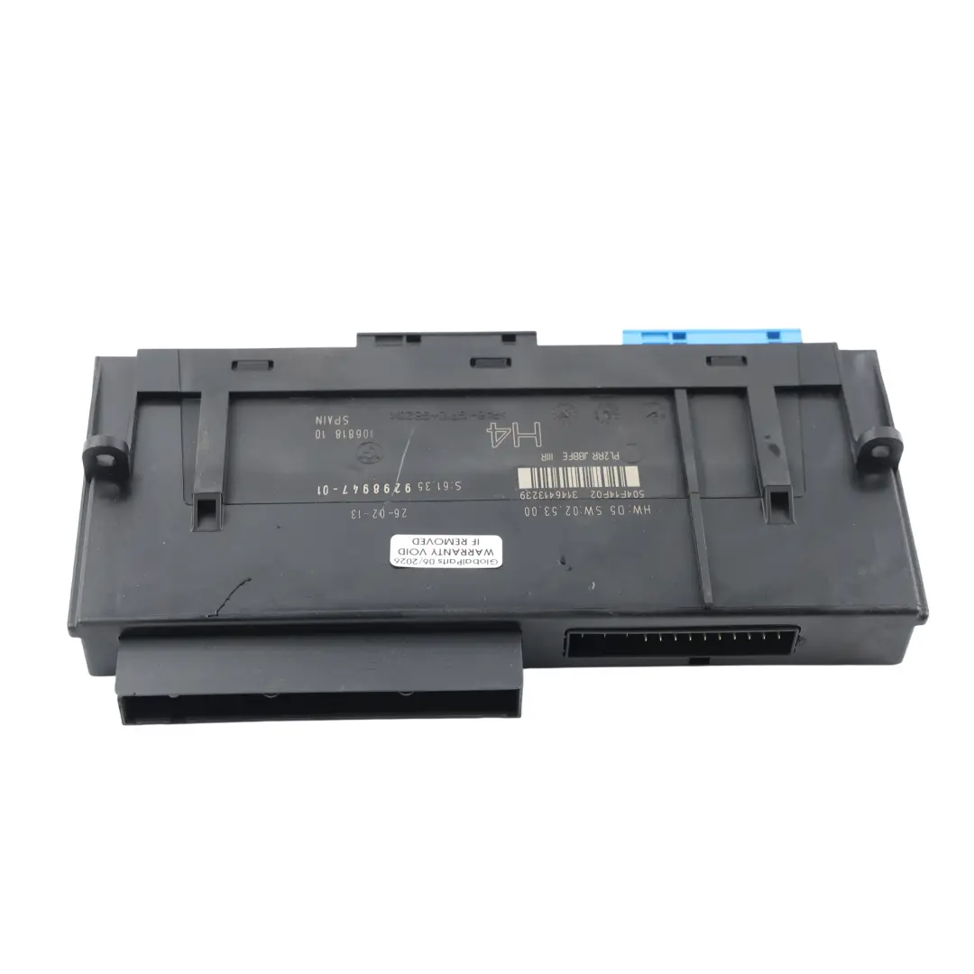 Body Control Module ECU Junction Box PL2RR JBBFE to BMW Z4 E89 with Part number 9298947 BMW Z4 E89 Body Control Module ECU Junction Box PL2RR JBBFE - SKU 9298947-2 - Part number 9298947