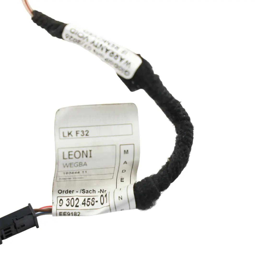 Wire Harness Loom Cable Wiring Rear Adapter to BMW F32 with Part number 9302458 BMW F32 Wire Harness Loom Cable Wiring Rear Adapter - SKU 9302458 - Part number 9302458