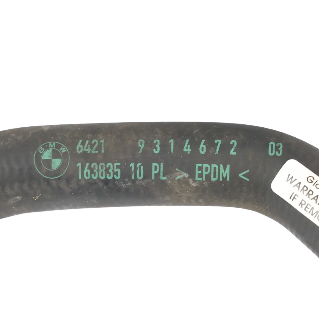 Manguera Tubería Líquido Refrigerante Híbrido para BMW G11 G12 G30 con número de pieza 9314672 BMW G11 G12 G30 Manguera Tubería Líquido Refrigerante Híbrido - SKU 9314672 - Número de pieza 9314672