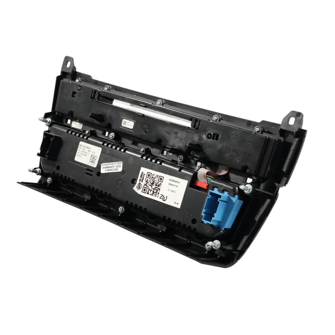 BMW F10 F11 Radio Aria Condizionata A/C Pannello Interruttori Nero 9317666 - SKU 9328424-5 - Numero di parte 9328424